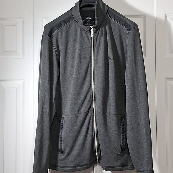 Tommy Bahama zip-up sweater jacket - Picture 1 of 10